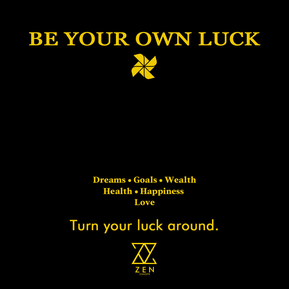 Zen Lucky Spinning Necklace (18k Gold Premium Plated)