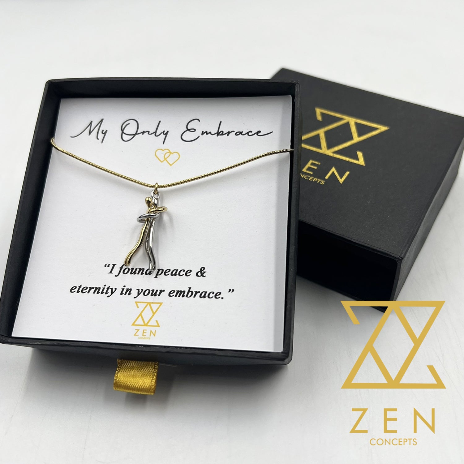 My Only Embrace Necklace +FREE Embrace Ring (adjustable) – Zen
