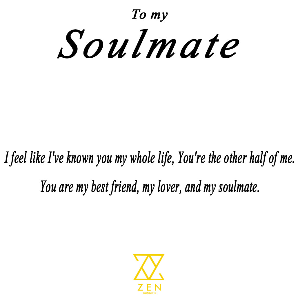 To My Soulmate Necklace with FREE LED Light BOX