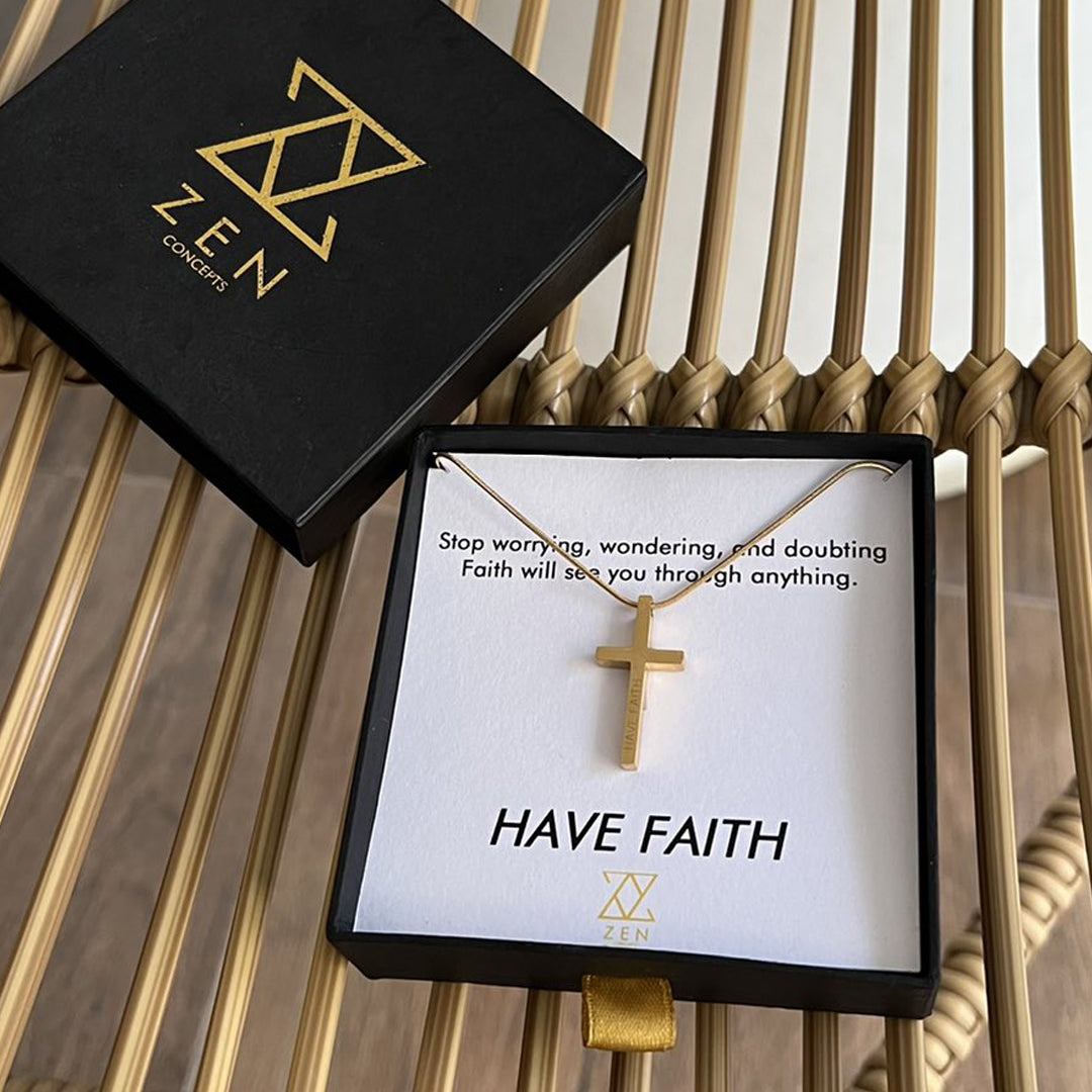 Have Faith Necklace (18k Gold Plated Premium)