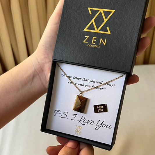 PS I LOVE YOU NECKLACE (18k Plated Premium Gold)